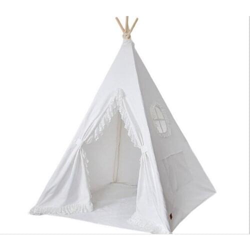 Pure white lesi design children game room kids play house kids play tent Teepee