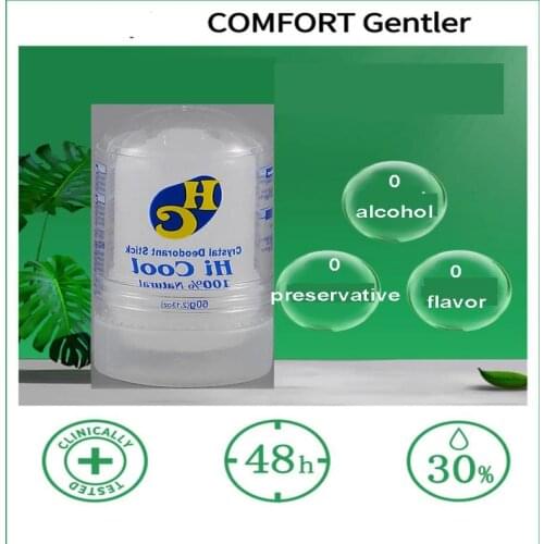 60g Crystal Deodorant Alum Stick Body Underarm Odor Remover Antiperspirant For Men And Women Men Deodorant Stick Undefined