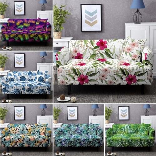 Psychedelic Leaves Elastic Sofa Cover Stretch Couch Covers Washable 1/2/3/4 Seater Slipcovers For Living Room