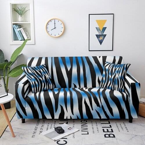 Stripe Elastic Sofa Cover Stretch All-inclusive Sofa Covers for Living Room Couch Cover ArmChair Cover 1/2/3/4 Seater