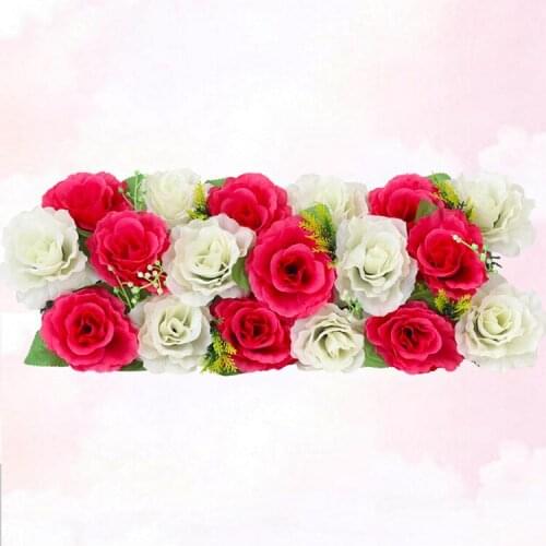 100cm Artificial Rose Wedding Flowers Peony Hydrangea Arched Door Flower Decorative Row Window T station wedding decoration