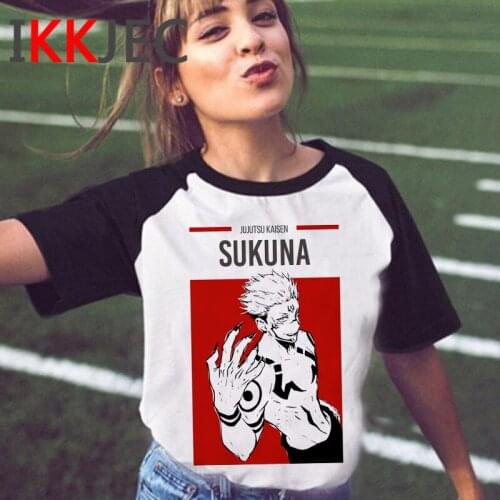 Jujutsu Kaisen summer top tshirt male vintage aesthetic plus size streetwear tumblr clothes summer top white t shirt