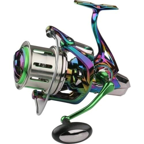 DEUKIO Spinning Reel CC8000/10000/12000 Saltwater Fishing Reel Metal Spool 18+1BB Drag Power Trolling Spinning Fishing Reel c