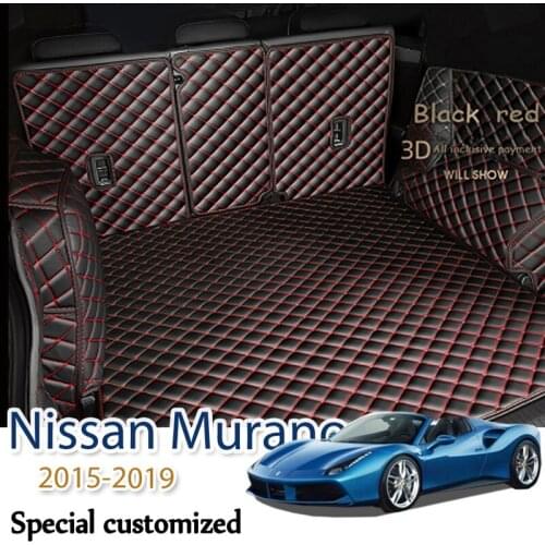 Leather Car Trunk Mat For Nissan Murano 2015-2019 Cargo Liner Accessories Interior Boot