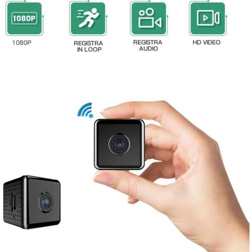 Small and Lightweight W10 1080P WIFI Wireless IP Camera Motion Alarm 90 Degree Wide Angle Multiple Screens Built-in Microphone