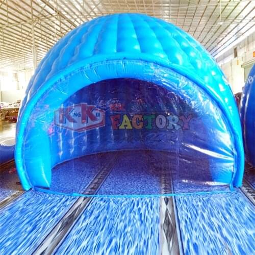 4m inflatable Luna tent ,structrue moon luna pod, half circular blue bar for yard party event