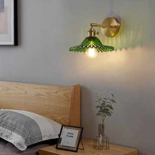 Retro Wall Lamp Bedroom Bedside Lamp Simple Aisle Corridor Living Room Background Led Wall Light