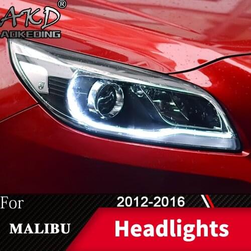 Head Lamp For Car Chevrolet Malibu 2012-2016 Malibu Headlights Fog Light Day Running Light DRL H7 LED Bi Xenon Bulb Accessory