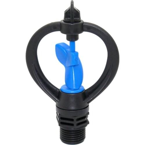 Irrigation Plastic Rotary Sprinkler with 1/2 Inch Male Thread Agriculture Water Sprinkler Gardening tools and equipment 1 Pc