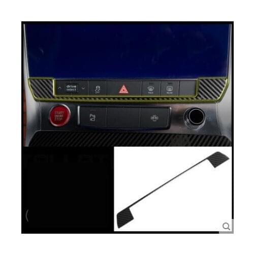 Fit for Audi19 new A6L central control button decorative frame paste decoration modification bright bar stainless steel interior