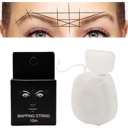 Pre-Inked Brow Mapping Strings pigment string for Microblading PMU Accessories Brow Mapping Thread For Eyebrow Permanent Makeup