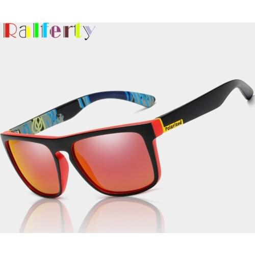 Ralferty Polarized Sunglasses Men Women Brand Designer Mirrored Sport Sun Glasses Male Driving Goggles UV400 Shades For Men A731
