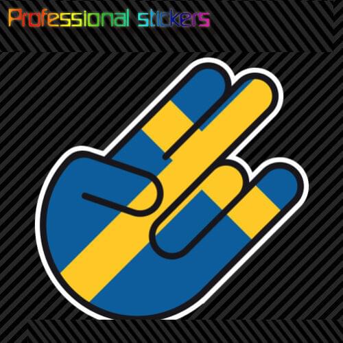 Swedish Shocker Sticker Die Cut Decal Self Adhesive Vinyl Sweden Se Stickers for Motos, Cars, Laptops, Phone
