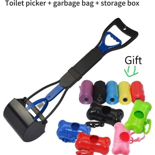 Pet Pooper Scooper Long Handle Dog Poop Scooper Jaw Poop Scoop Shovel Pick Up Animal Waste Picker Pet Outdoor Cleaning Tools