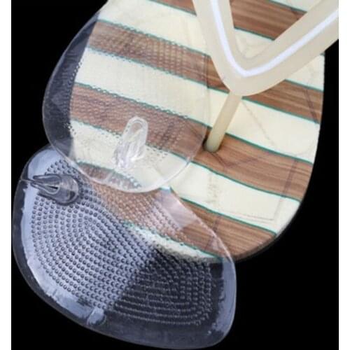 1Pair/Lot Elastic Gel Forefoot Silicone Shoe Pad Foot Support Cushions Sore Pain Insoles Womens High Heel Foot Care Protector