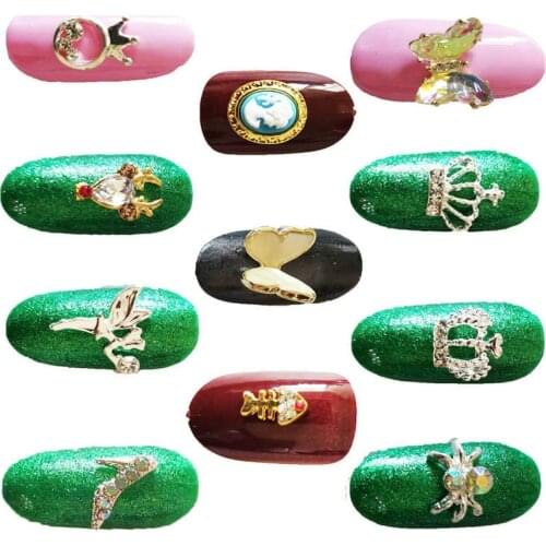 Rhinestones for nails, Crystal Crown Nail Jewelry, Glitter Butterfly Diamond Stass Manicure Sticker For 3D Nail Art Decorations