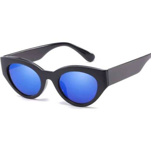 WANMEI.DS Vintage Sunglasses Women Cat Eye Brand Designer Elegant Sunglasses Mirror Fashion Female Sun Glasses UV400