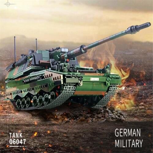 Xingbao Germany Military Panzer Series 1345pcs Panzerhaubitze 2000 Self-Propelled Cannon Model Building Blocks Bricks WW2 Toys