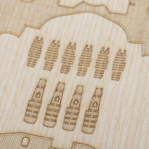 1/350 Wooden Deck Pieces for Japanese Yamato Access Marine Ship Models