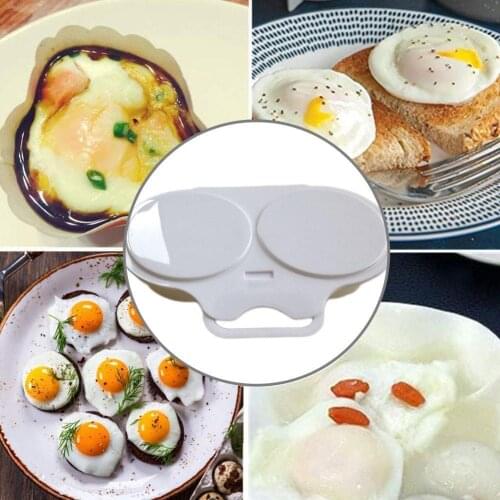 1pcs Useful Two Eggs Microwave Omelet Cooker High Quality accessories Eggs Cooker Steamer Kitchen Microwavable Omelette Hom Z3X3