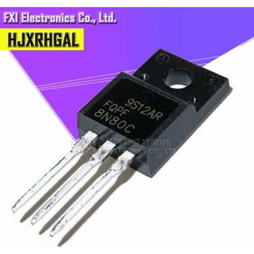 10PCS FQPF8N80C 8N80C TO-220 8N80 TO220 MOS FET tr new original