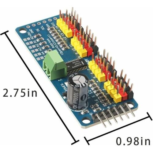 5pcs Pca9685 16 Channel 12 Bit Pwm Servo Driver Board Iic Interface Pca9685 Module Controller For Arduino Raspberry Pi