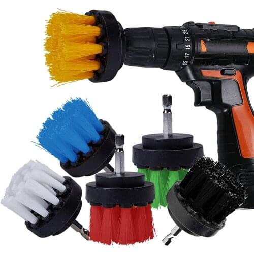 2 Inch Electric Drill Brush Power Scrub Cleaning Brush Car Detailing Brushes for Wheel Car Interiors Nylon Brushes For Carpet