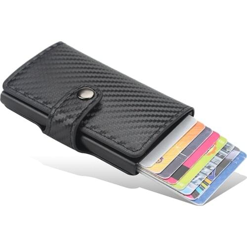 Baellerry Anti Thief Rfid Credit Card Holder Smart Minimalist Wallet Pocket Men Slim Cardholder Bank Cash Creditcard Case Bag