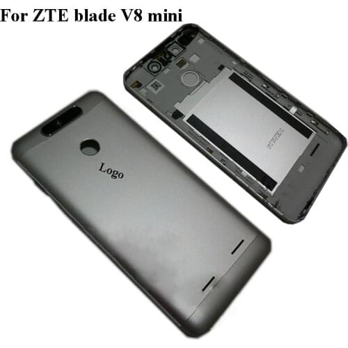 New Battery Door Back Cover Housing Case For ZTE Blade V8 Mini Power Volume Buttons Camera glass For Blade V 8 Mini Rear Cover