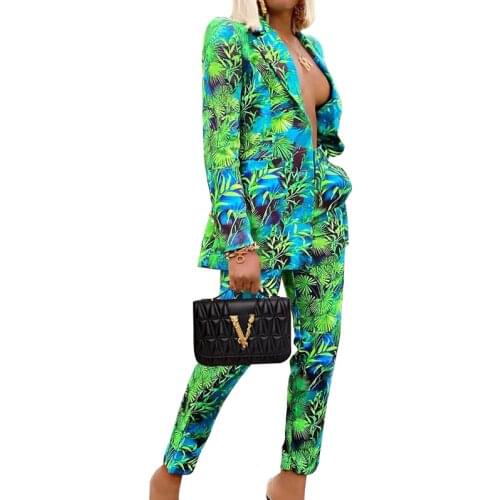 CLAINTEKS Women's Office Trouser Suits