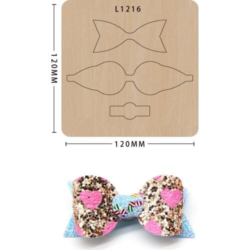 SMVAUON Wood Die Cutting 2020 DIY Fashion Jewelry Bowknot Steel Mold Cutting Mold Wood Dies Card Package Knife Mold