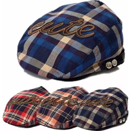 Kid Boy Cap Baby Berets Flat Cap Hunter Toddler Kid Birthday Herringbone Party Infant Hat 1 2 3 4 Years