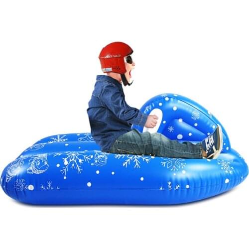 Kid Winter Ski Sled PVC Inflatable Ski SnowBoard Outdoor Sport Childens Ski Boat Skiing Ring Cold Resistant Inflated Snow Tube