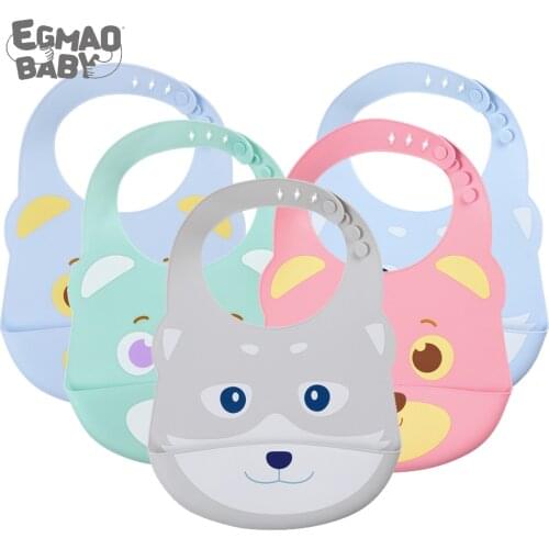 Нагрудники силиконовые для малышек EGMAO BABY China At AliExpress