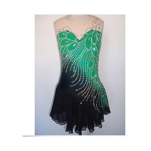 Custom Adult Figure Ice Skating Dresses With Spandex Graceful New Brand Figure Skating Dress For Competition DR2743