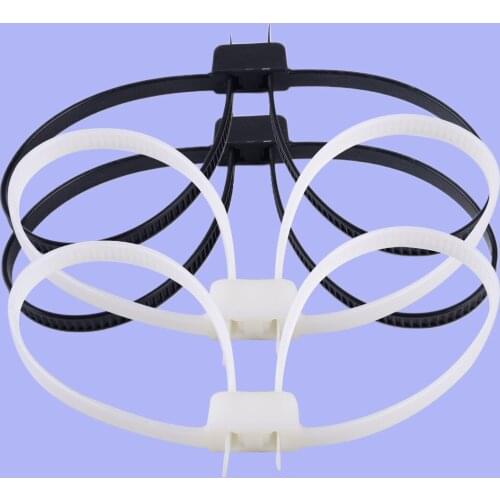 LETAOSK 10pcs/Set Black White Restraint Zip Tie Handcuffs Disposable Plastic Double D Loops Cuff Survival