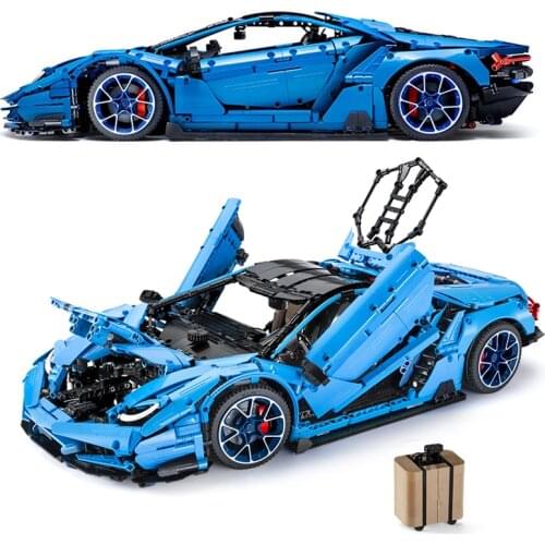 MOC APP RC Technical Supercar Veneno Lambor Aventadors SIAN Centenario 1:8 Roadster Power Function Vehicle Building Blocks Toys