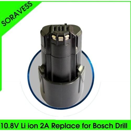 10.8V Li-ion Rechargeable battery pack 3.0Ah replace for BOSCH cordless Electric drill screwdriver BAT411 BAT412 BAT412A