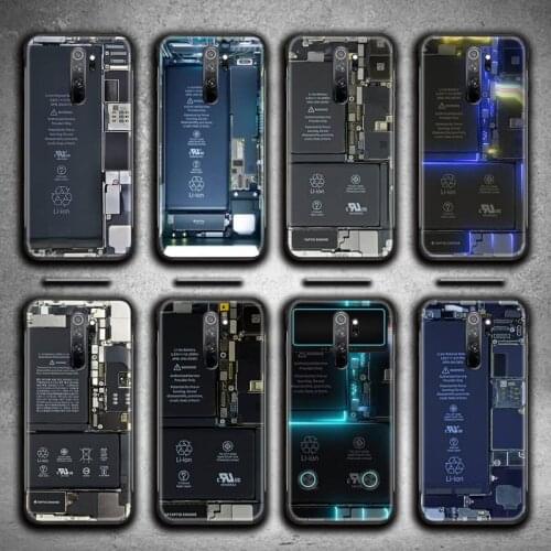 Motherboard Circuit Board Phone Case for Redmi 9A 9 8A 7 6 6A Note 9 8 8T Pro Max K20 K30 Pro