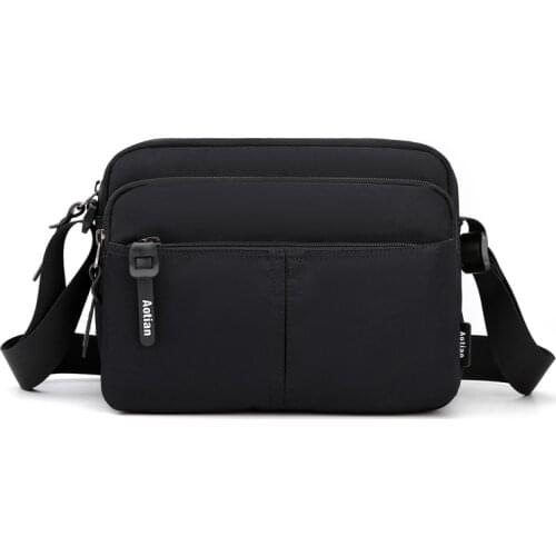 Teenager Shoulder Bag Gray 2021 Durable Waterproof Outdoor Cycling Sports Mobile Wallet Casual Daily Men Cross Body Bag Black