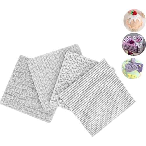 Sweater Fabric Knitting Snowflake Pattern Silicone Mold Chocolate Cake Mold Baking Non-stick And Heat-resistant Kitchen Handmade