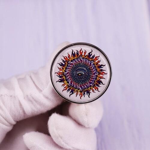 Psychedelic Eye Sun Pin