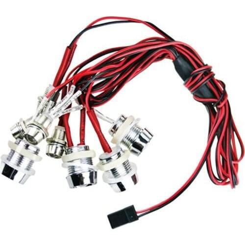 G.T.POWER L8 LED Model car suit Red White Ultra Bright Light Wire Lamp Line for AII King of Model Car