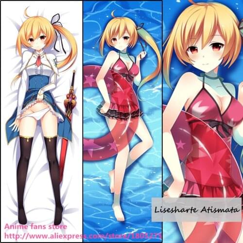 Cute Anime Undefeated Bahamut Chronicle Lisesharte Atismata Lovely Japan Pillowcase Pillow Case Cover decorative Hugging Body
