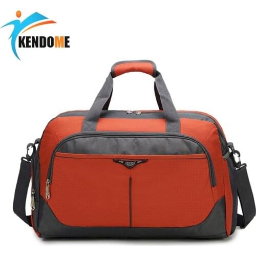 Waterproof Nylon Gym Sports Bag Men Women Outdoor Travel Camping Handbag Multifunction Fitness Training Handbags Duffles Bag