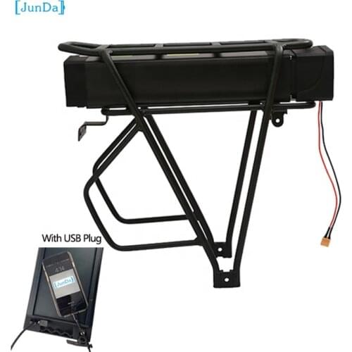 Rear rack ebike battery 48v 15Ah lithium battery with USB port Electric Bicycle 48V 15Ah Rear Rack lifepo4 Battery Pack