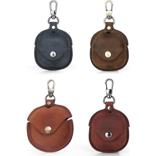 PU Leather Case Protective Cover Carry Pouch with Keychain for galaxy-Buds live