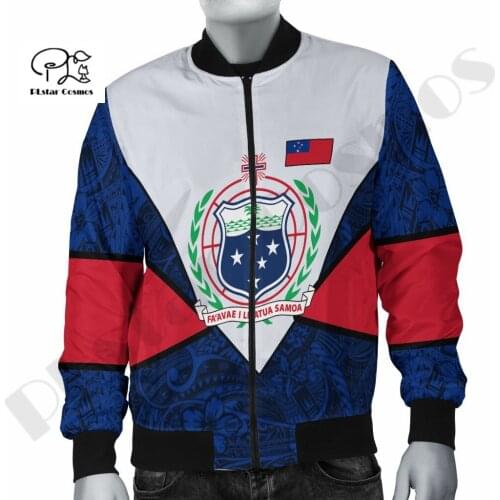 PLstar Cosmos Samoa Tattoo Tribal Polynesian Bomber Jacket 3D Printed NewFashion Unique Sportswear Unisex Casual Windbreaker 1