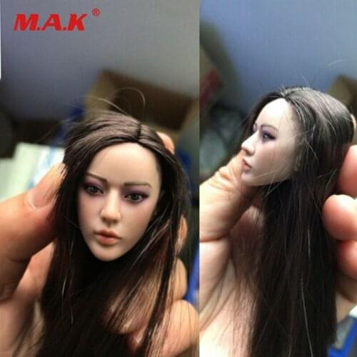 1/6 Female Head Career Killer Kiyoha Sculpt Carved PVC Model Toy DIY fit 12'' female figure body in stock