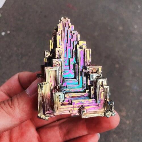 1pc Natural Crystal Quartz Bismuth Ore Energy Reiki Stone Room Home Office Aquarium Decoration Accessories Gemstone